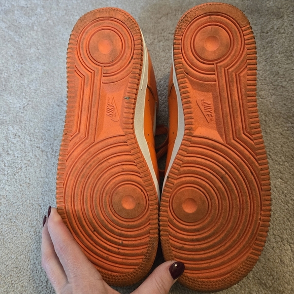 Nike Air, 40th Anniversary Edition, Air Force, Safety Orange & White, Mens 7 - Picture 5 of 10